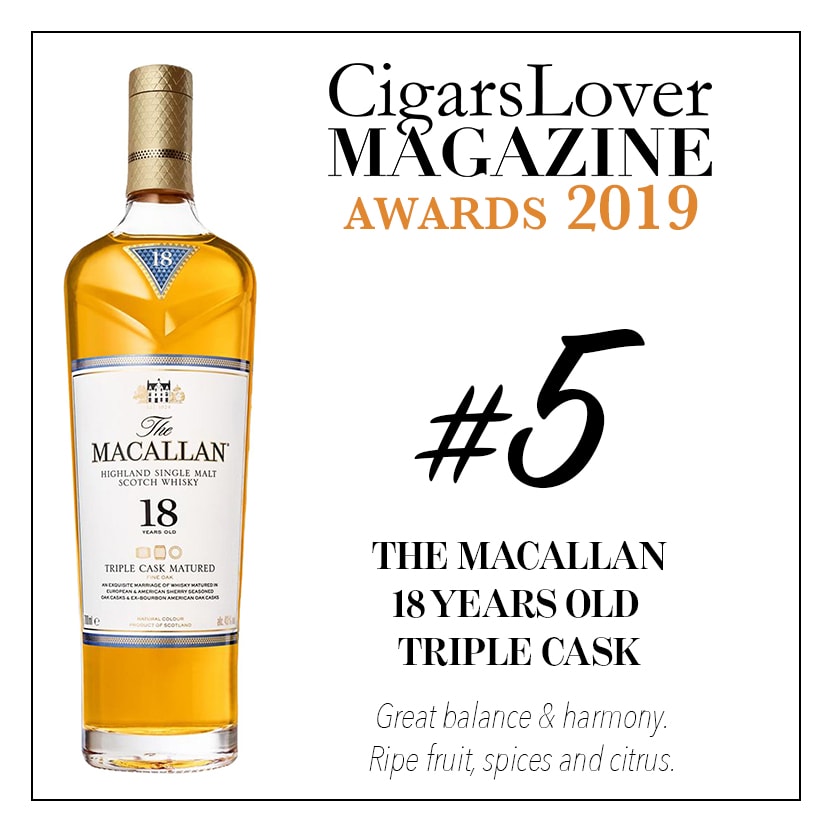 #5 – THE MACALLAN 18 YEARS OLD TRIPLE CASK