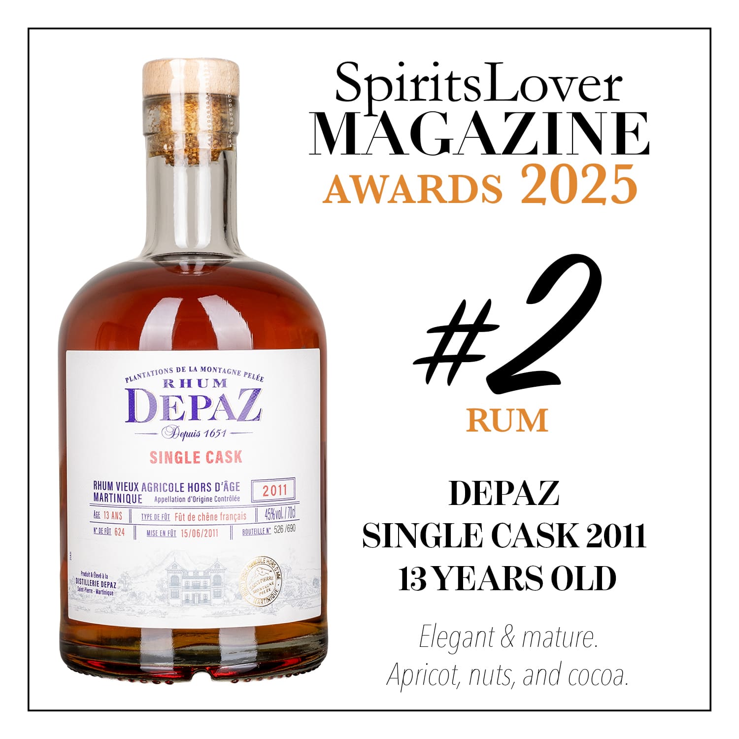 #2 – Depaz Single Cask 2011 13 YO