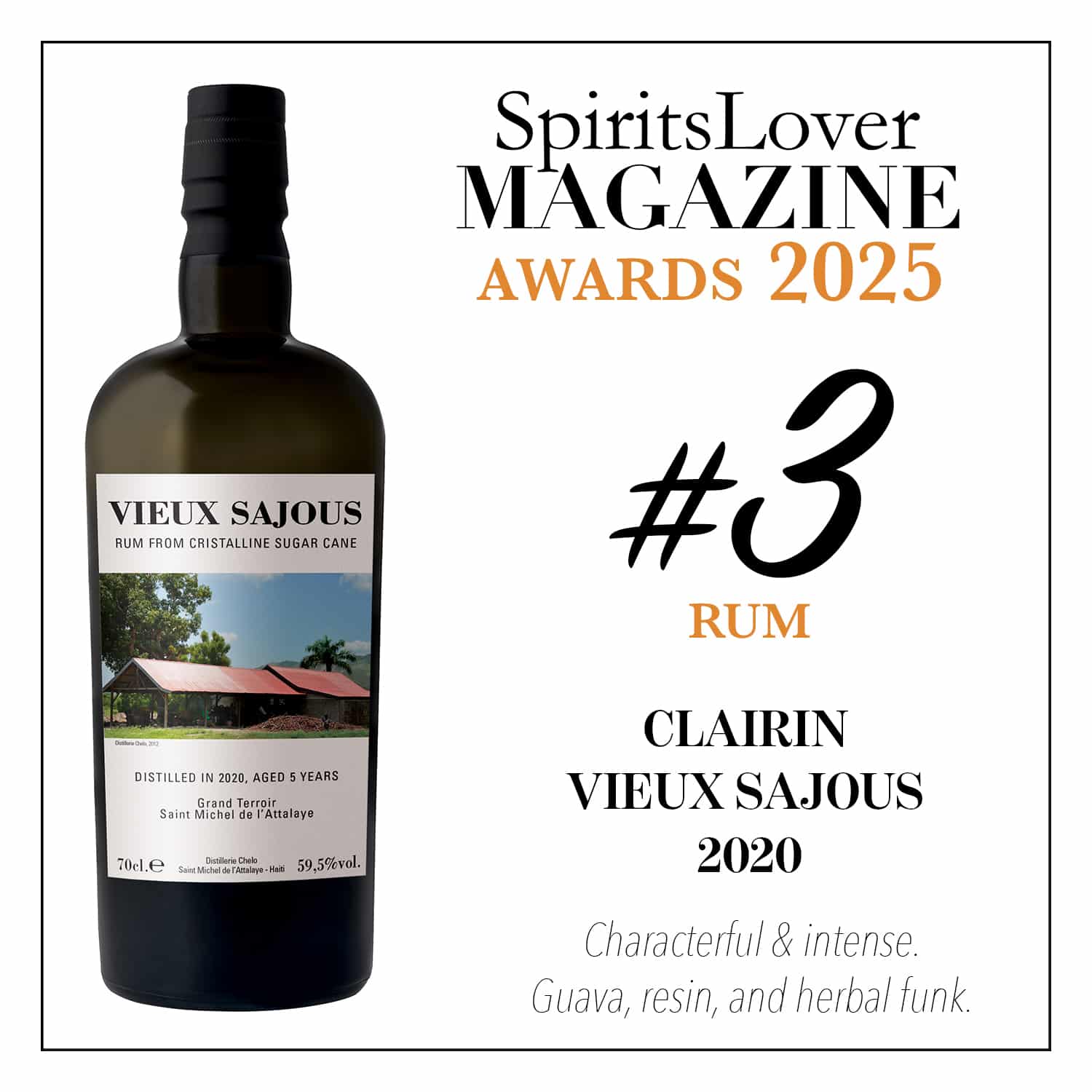 #3 – Clairin Vieux Sajous 2020