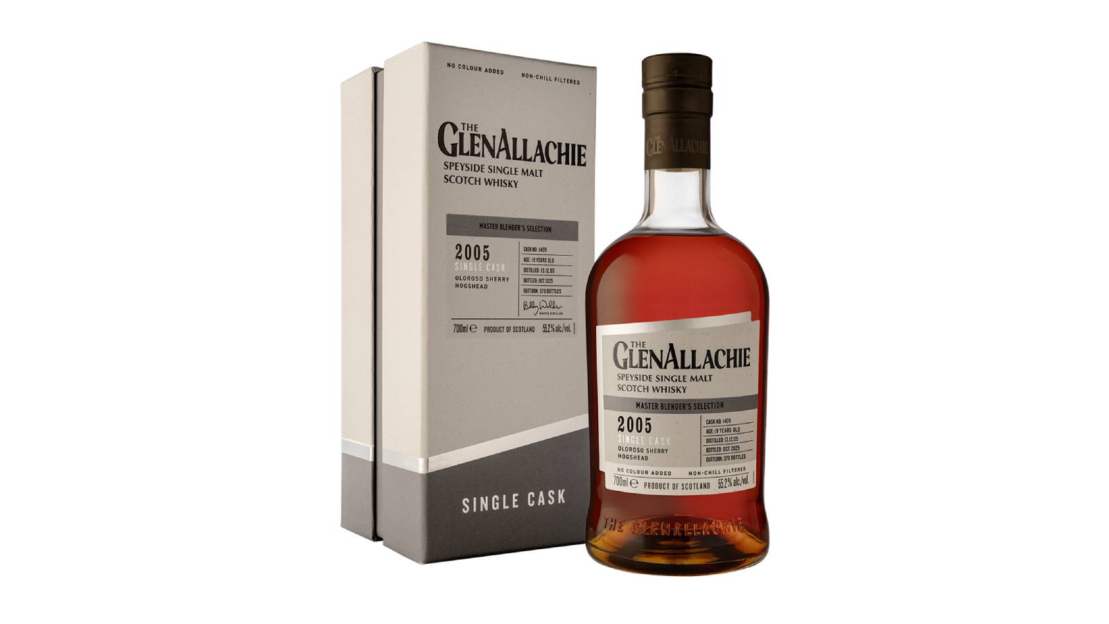 THE GLENALLACHIE 2005 OLOROSO SHERRY HOGSHEAD CASK #1409